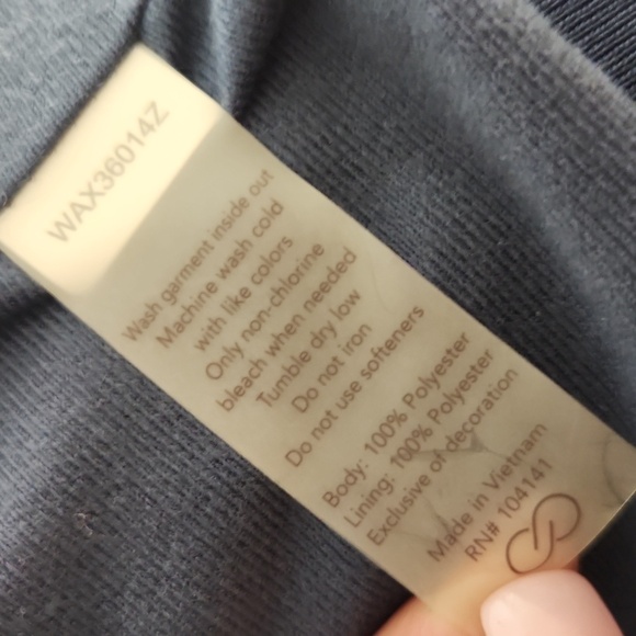 Calia by Carrie Underwood blue fuzzy vest medium - Picture 8 of 10